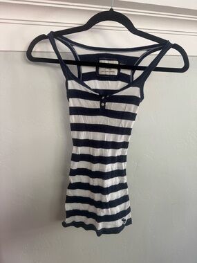 SOLD Vintage Abercrombie Striped Navy & White Tank Top